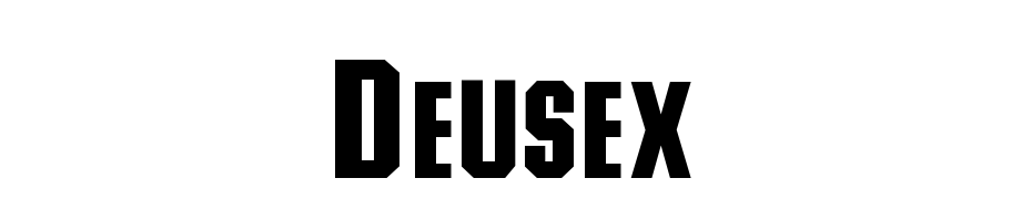 Deusex Regular cкачати шрифт безкоштовно